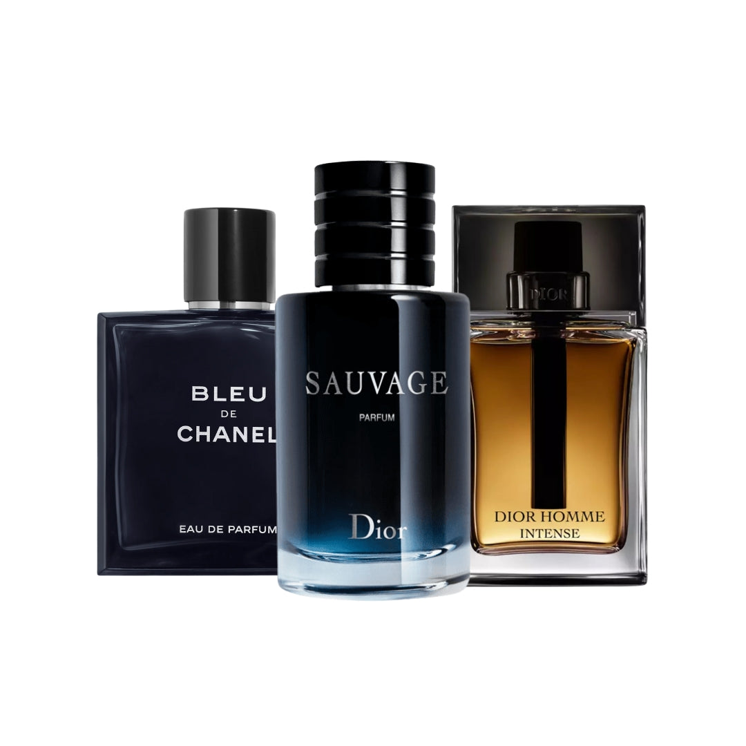 3 Parfüms – Sauvage Dior, Bleu de Chanel &amp; Dior Homme Intense (KAUFE 1 BEKOMME 3)